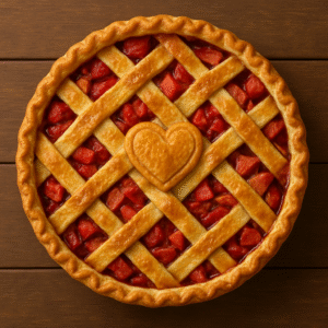 Rhubarb Strawberry Pie